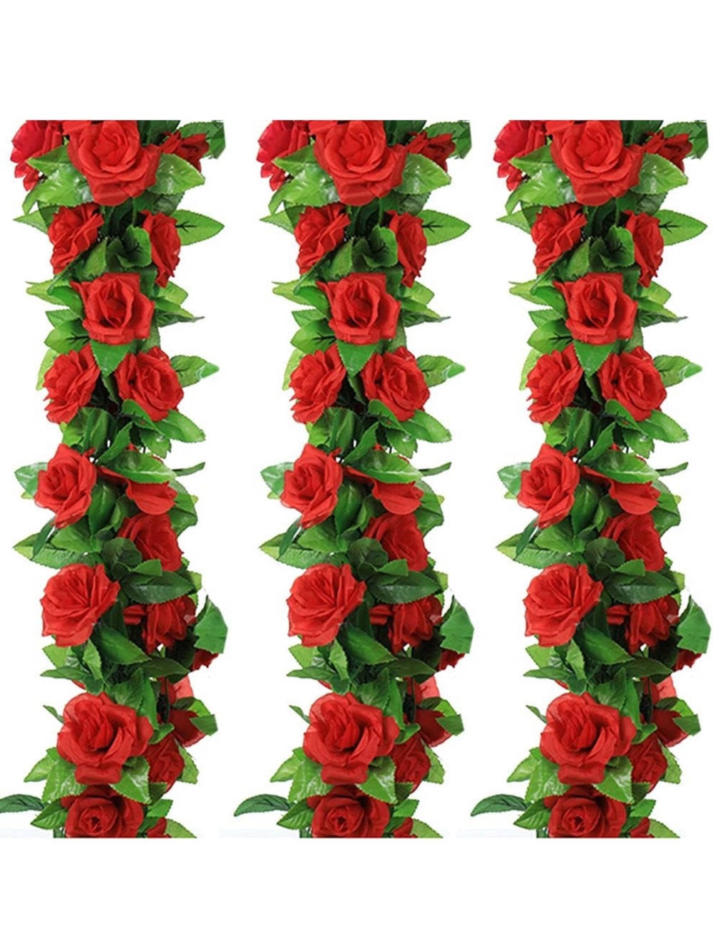 NIP Fake Rose Vine Flowers Plants 32.2 FT
